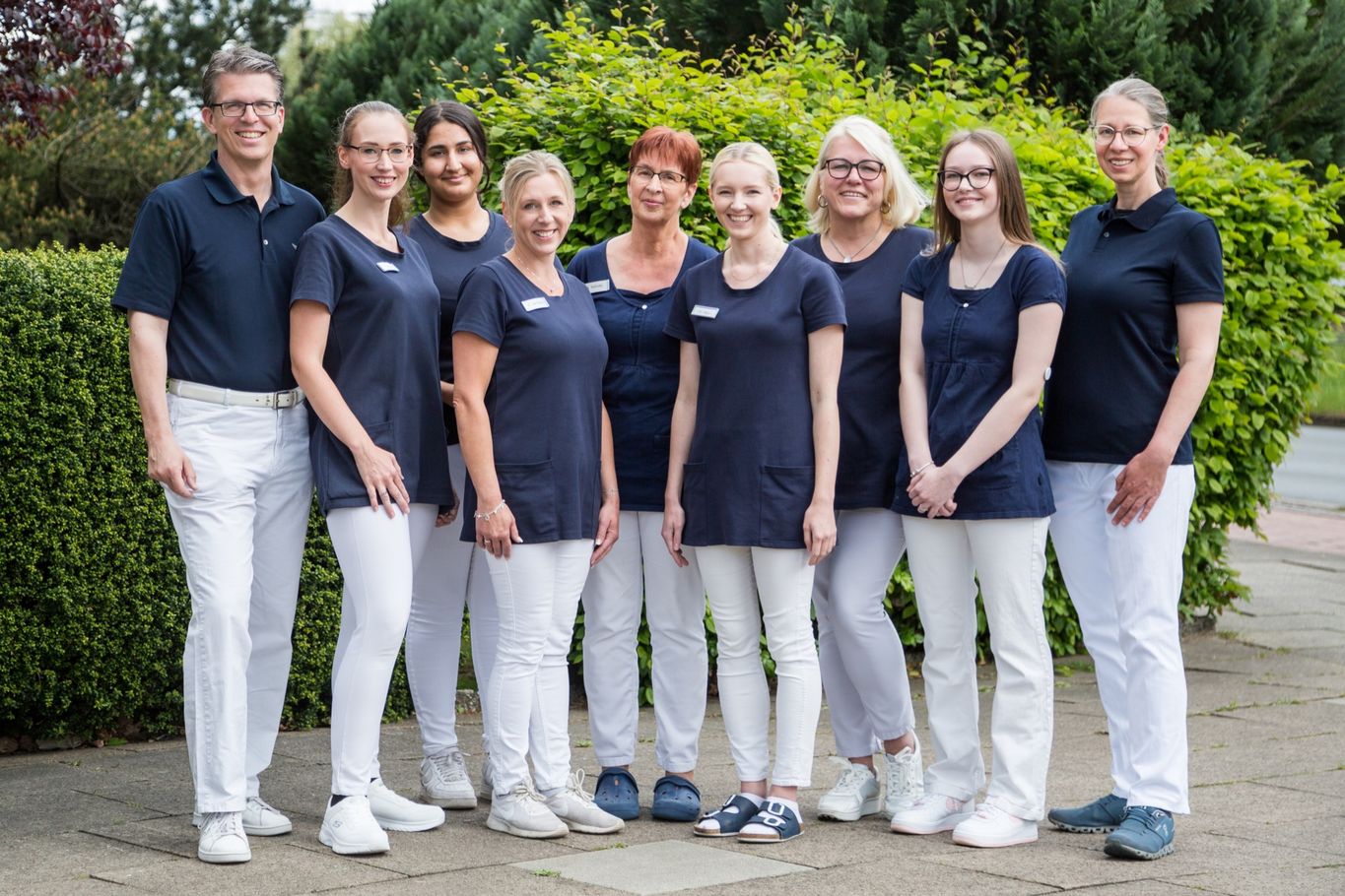 Gruppenbild Gemeinschaftspraxis Dr. med. Karen Krause und Dr. med. Bernd Krause